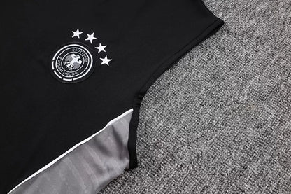 Completino Canottiera Germania 25/26 Uomo Nero | Kit Allenamento - CalcioVivo