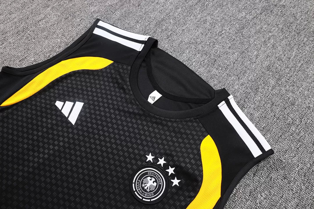 Completino Canottiera Germania 26/27 Uomo Nero | Kit Allenamento - CalcioVivo