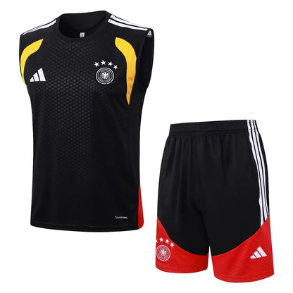 Completino Canottiera Germania 26/27 Uomo Nero | Kit Allenamento - CalcioVivo