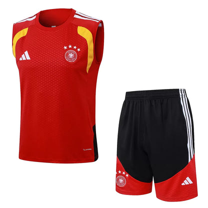 Completino Canottiera Germania 26/27 Uomo Rosso | Kit Allenamento - CalcioVivo