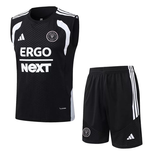 Completino Canottiera Inter Miami 26/27 Uomo Nero | Kit Allenamento - CalcioVivo