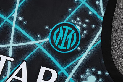 Completino Canottiera Inter Milan 25/26 Uomo Nero Neon | Kit Allenamento - CalcioVivo
