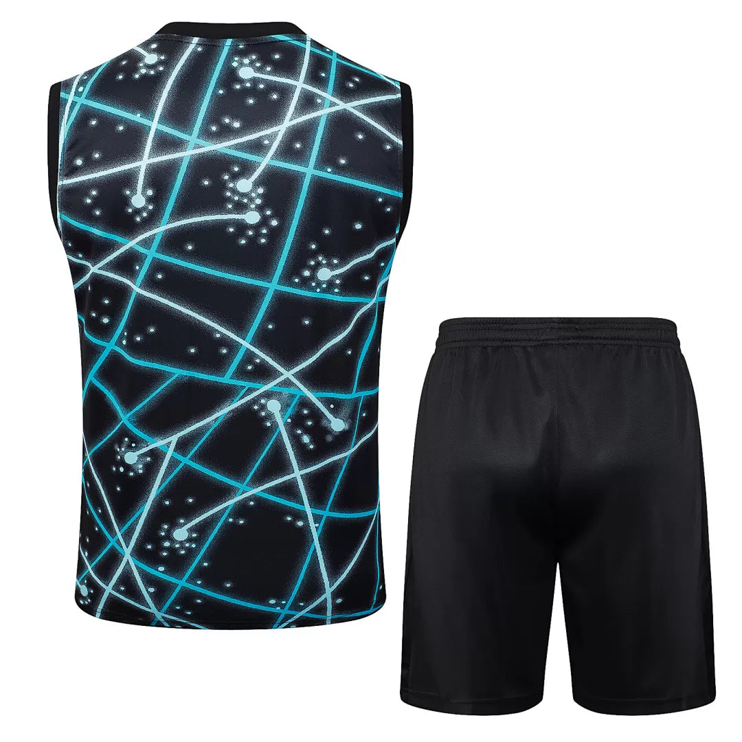 Completino Canottiera Inter Milan 25/26 Uomo Nero Neon | Kit Allenamento - CalcioVivo