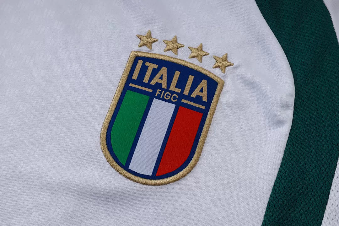 Completino Canottiera Italia 26/27 Uomo Bianco | Kit Allenamento - CalcioVivo