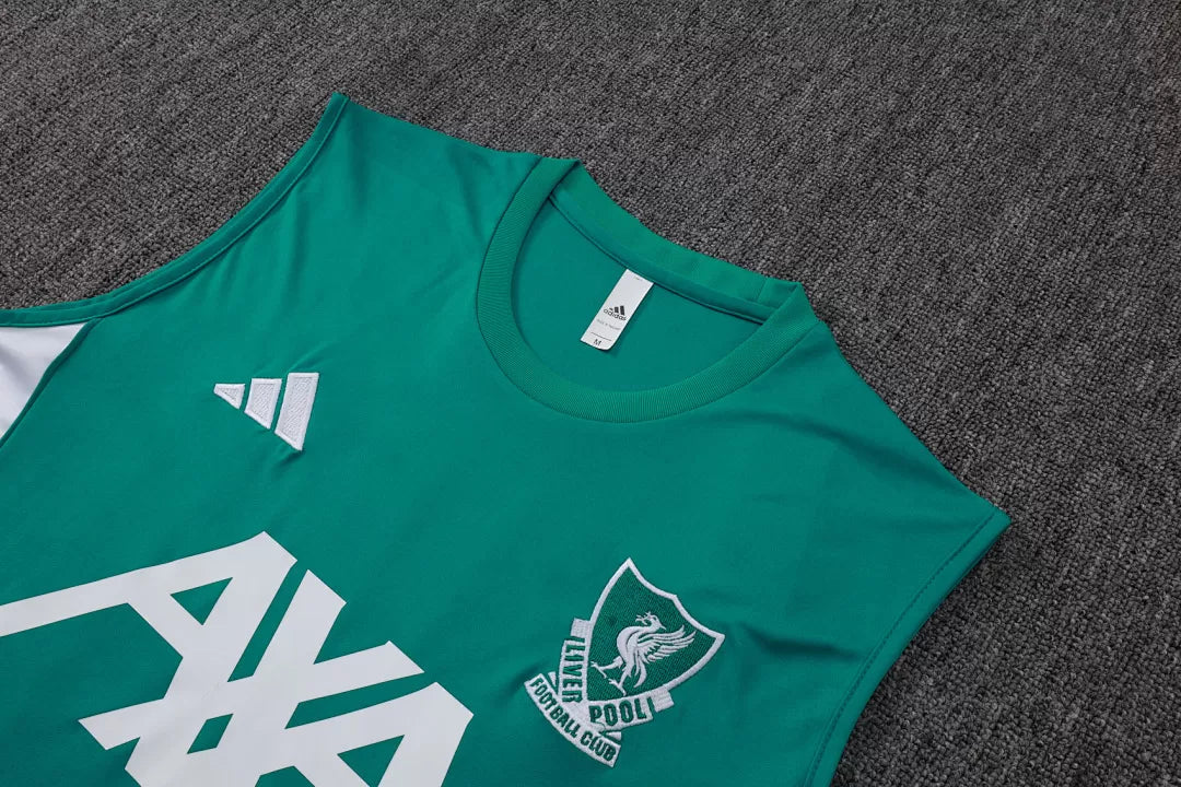 Completino Canottiera Liverpool 2025/26 Uomo Verde | Kit Allenamento - CalcioVivo