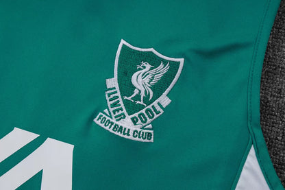 Completino Canottiera Liverpool 2025/26 Uomo Verde | Kit Allenamento - CalcioVivo