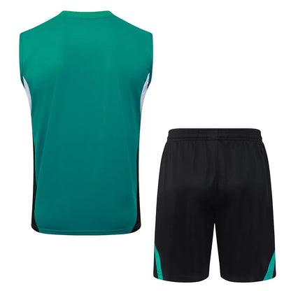 Completino Canottiera Liverpool 2025/26 Uomo Verde | Kit Allenamento - CalcioVivo