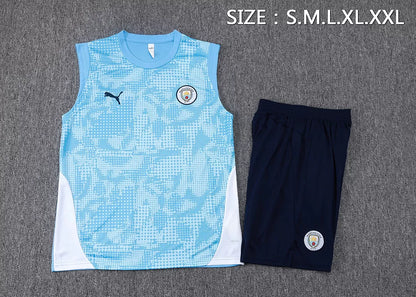 Completino Canottiera Manchester City 2025/26 Uomo | Kit Allenamento - CalcioVivo