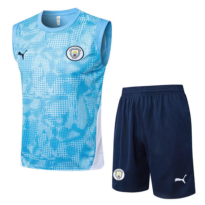 Completino Canottiera Manchester City 2025/26 Uomo | Kit Allenamento - CalcioVivo