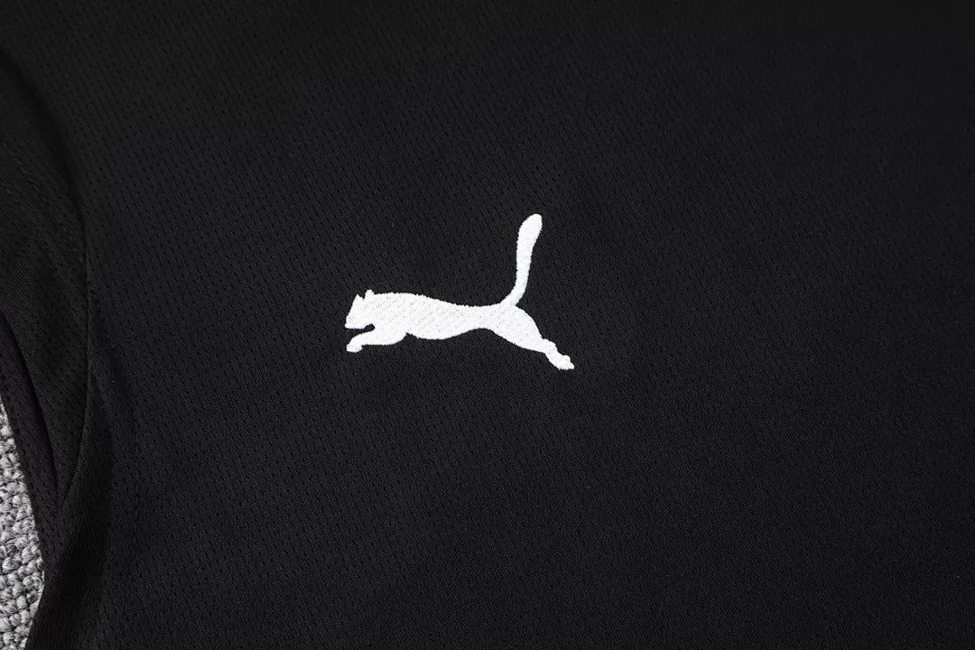 Completino Canottiera Manchester City 2025/26 Uomo Nero | Kit Allenamento - CalcioVivo