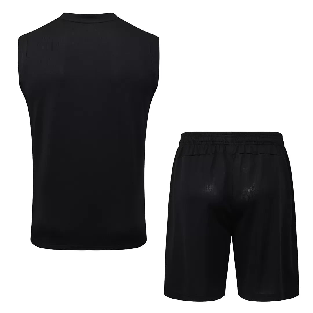 Completino Canottiera Manchester City 2025/26 Uomo Nero | Kit Allenamento - CalcioVivo