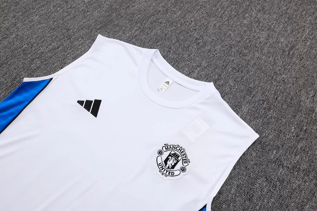 Completino Canottiera Manchester United 25/26 Uomo Bianco | Kit Allenamento - CalcioVivo