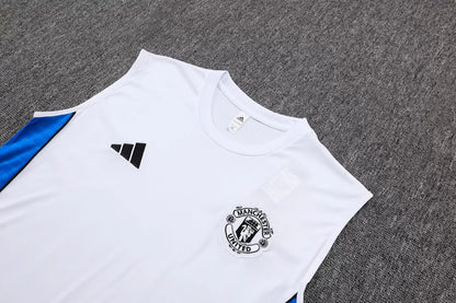 Completino Canottiera Manchester United 25/26 Uomo Bianco | Kit Allenamento - CalcioVivo