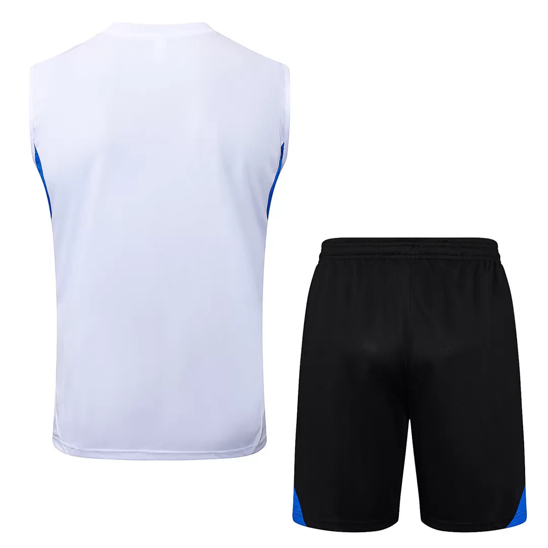 Completino Canottiera Manchester United 25/26 Uomo Bianco | Kit Allenamento - CalcioVivo