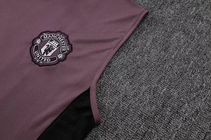 Completino Canottiera Manchester United 25/26 Uomo Bordeaux | Kit Allenamento - CalcioVivo