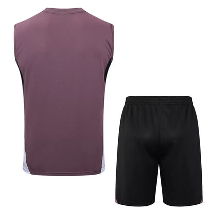 Completino Canottiera Manchester United 25/26 Uomo Bordeaux | Kit Allenamento - CalcioVivo