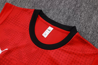 Completino Canottiera Milan 2025/26 Uomo Rosso | Kit Allenamento - CalcioVivo