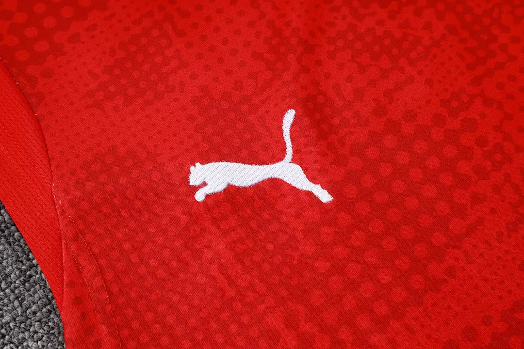 Completino Canottiera Milan 2025/26 Uomo Rosso | Kit Allenamento - CalcioVivo