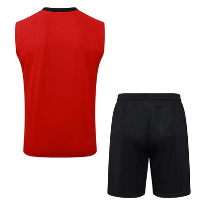Completino Canottiera Milan 2025/26 Uomo Rosso | Kit Allenamento - CalcioVivo