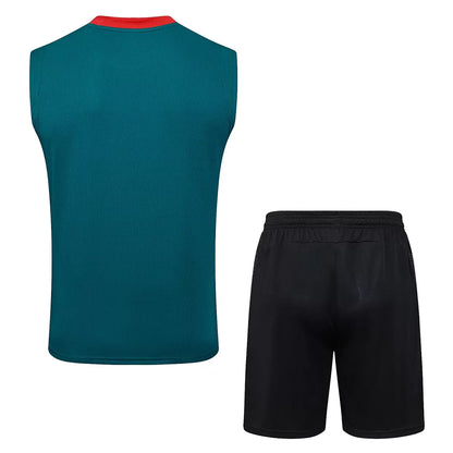 Completino Canottiera Milan 2025/26 Uomo Verde | Kit Allenamento - CalcioVivo