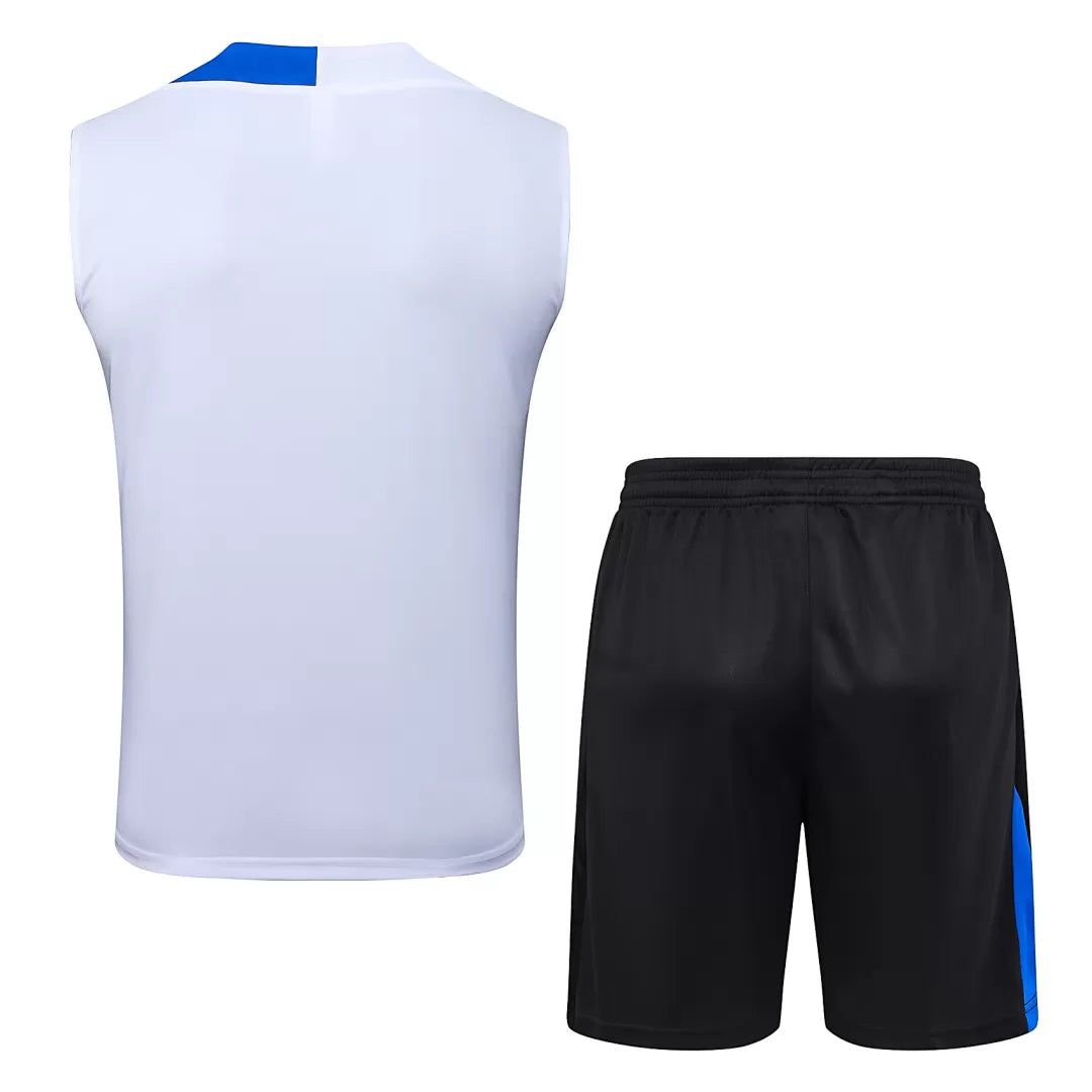 Completino Canottiera PSG 2025/26 Uomo Bianco | Kit Allenamento - CalcioVivo
