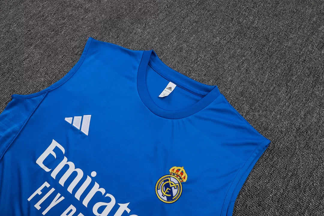 Completino Canottiera Real Madrid 25/26 Uomo Azzurro | Kit Allenamento - CalcioVivo