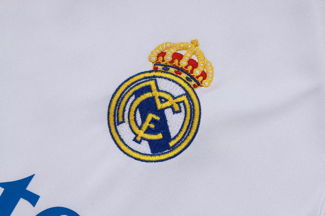 Completino Canottiera Real Madrid 25/26 Uomo Bianco Azzurro | Kit Allenamento - CalcioVivo