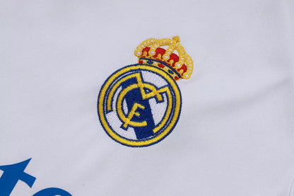 Completino Canottiera Real Madrid 25/26 Uomo Bianco Azzurro | Kit Allenamento - CalcioVivo