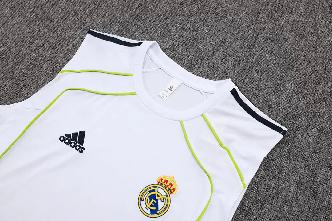Completino Canottiera Real Madrid 25/26 Uomo Bianco | Kit Allenamento - CalcioVivo