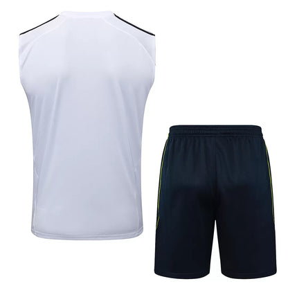 Completino Canottiera Real Madrid 25/26 Uomo Bianco | Kit Allenamento - CalcioVivo