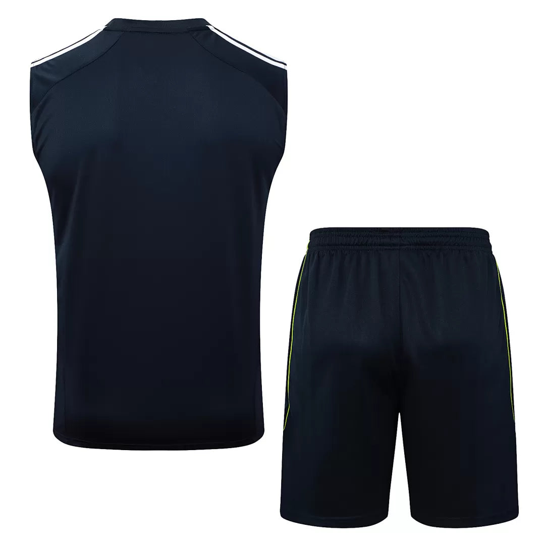 Completino Canottiera Real Madrid 25/26 Uomo Blu Navy | Kit Allenamento - CalcioVivo