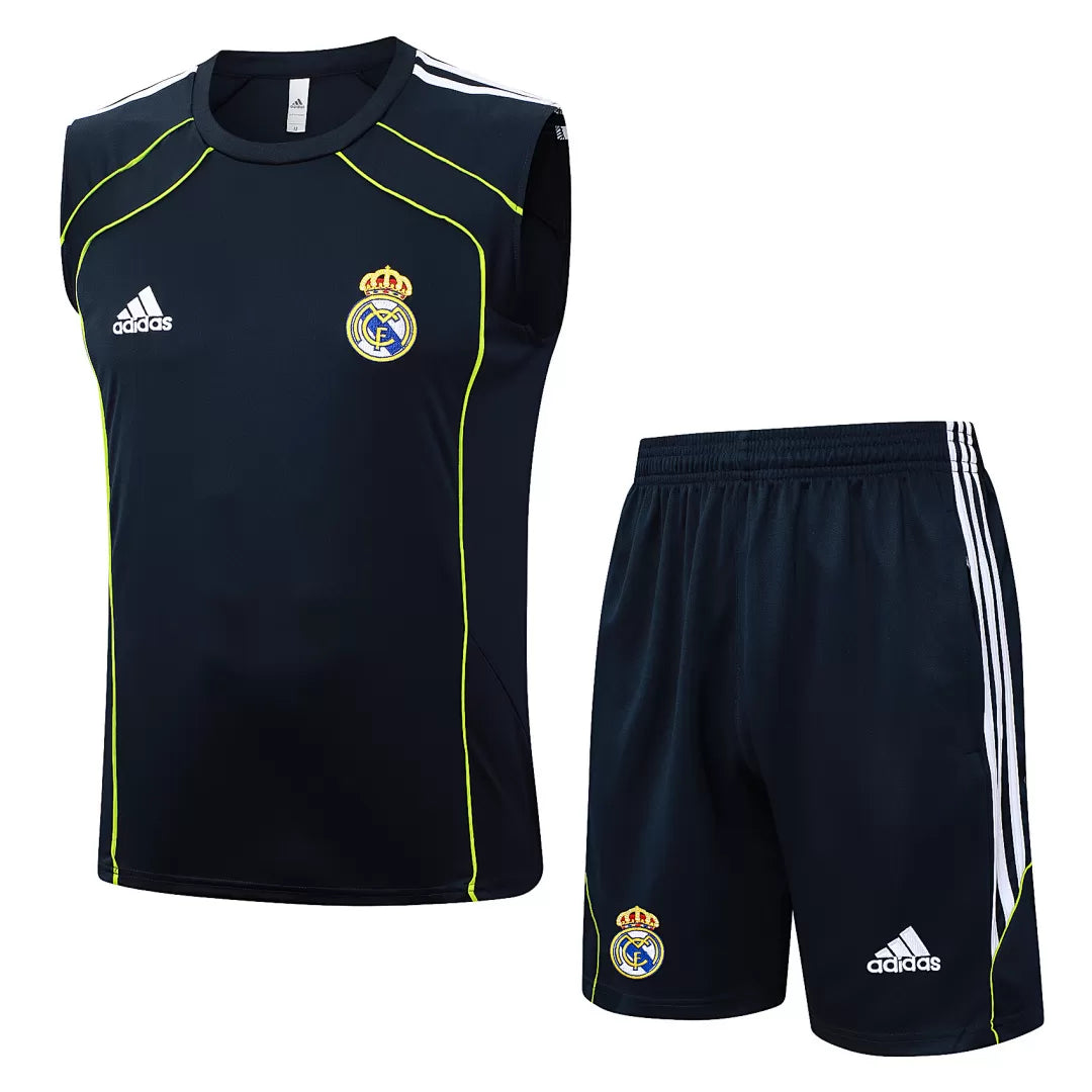 Completino Canottiera Real Madrid 25/26 Uomo Blu Navy | Kit Allenamento - CalcioVivo