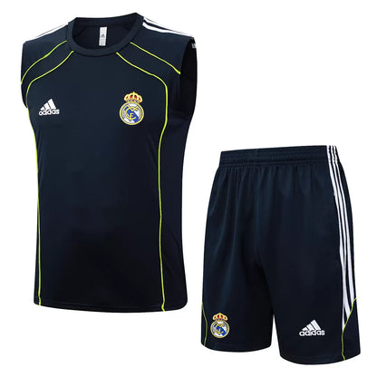 Completino Canottiera Real Madrid 25/26 Uomo Blu Navy | Kit Allenamento - CalcioVivo