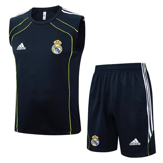 Completino Canottiera Real Madrid 25/26 Uomo Blu Navy | Kit Allenamento - CalcioVivo