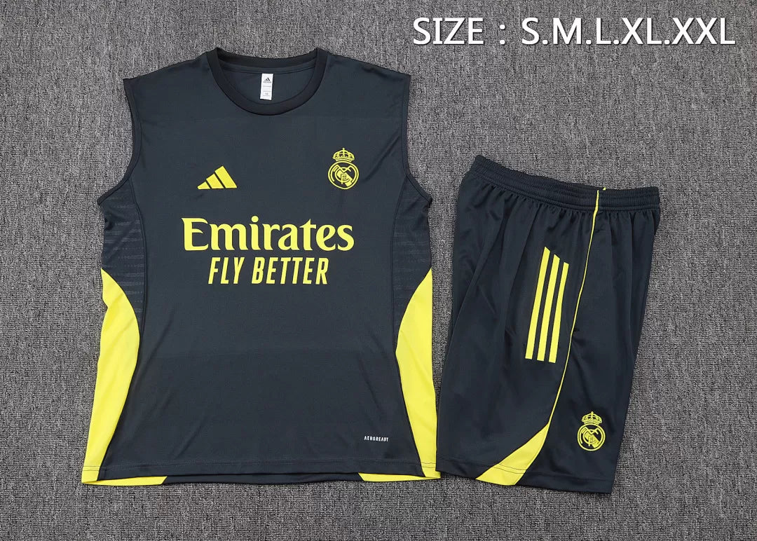 Completino Canottiera Real Madrid 25/26 Uomo Blu Notte | Kit Allenamento - CalcioVivo