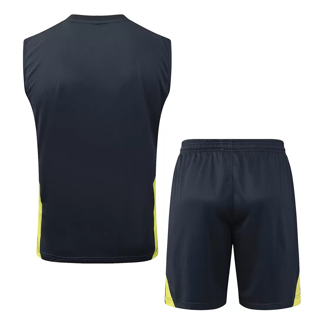 Completino Canottiera Real Madrid 25/26 Uomo Blu Notte | Kit Allenamento - CalcioVivo