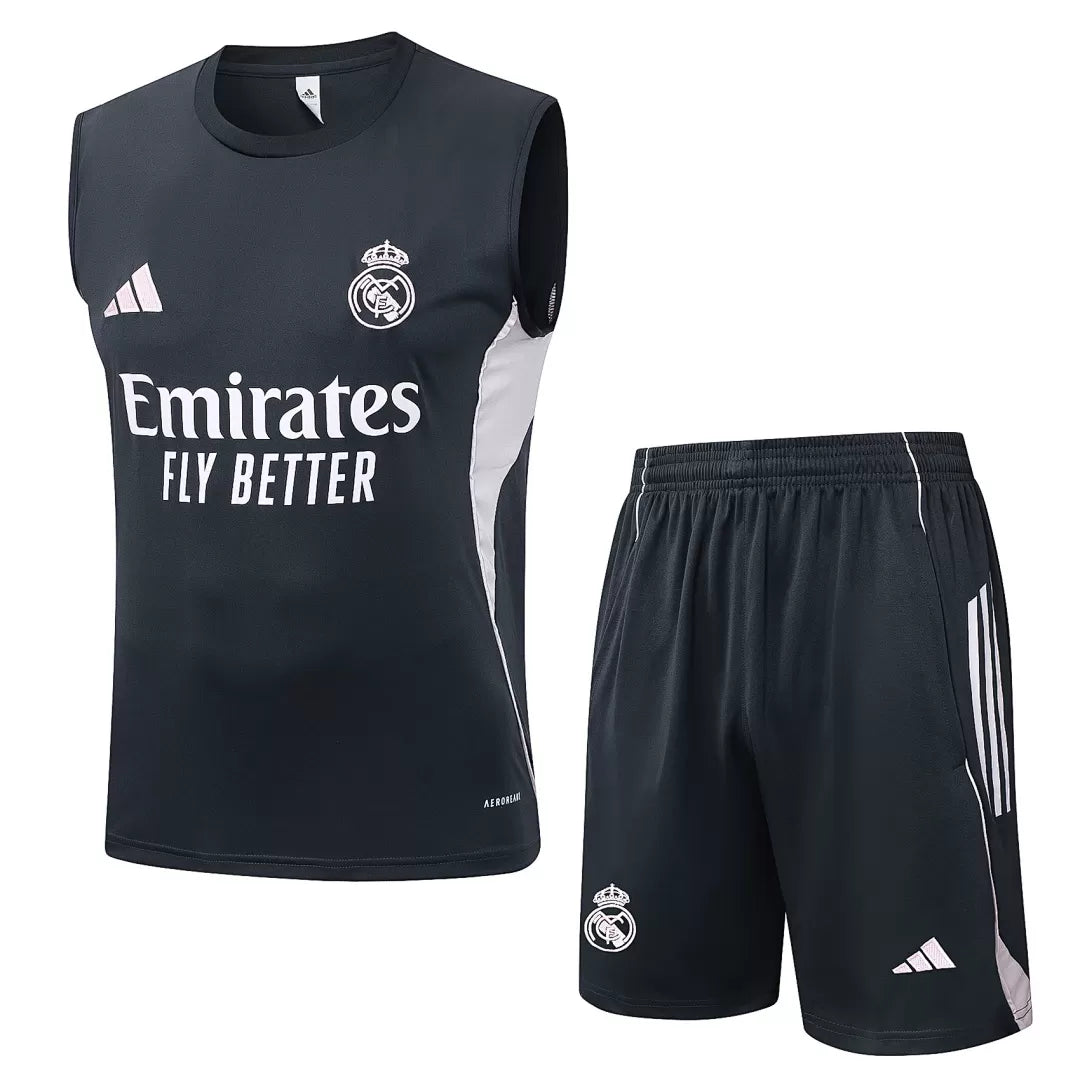 Completino Canottiera Real Madrid 25/26 Uomo | Kit Allenamento - CalcioVivo