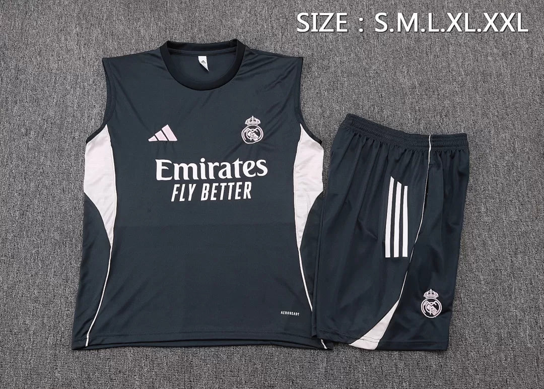 Completino Canottiera Real Madrid 25/26 Uomo | Kit Allenamento - CalcioVivo