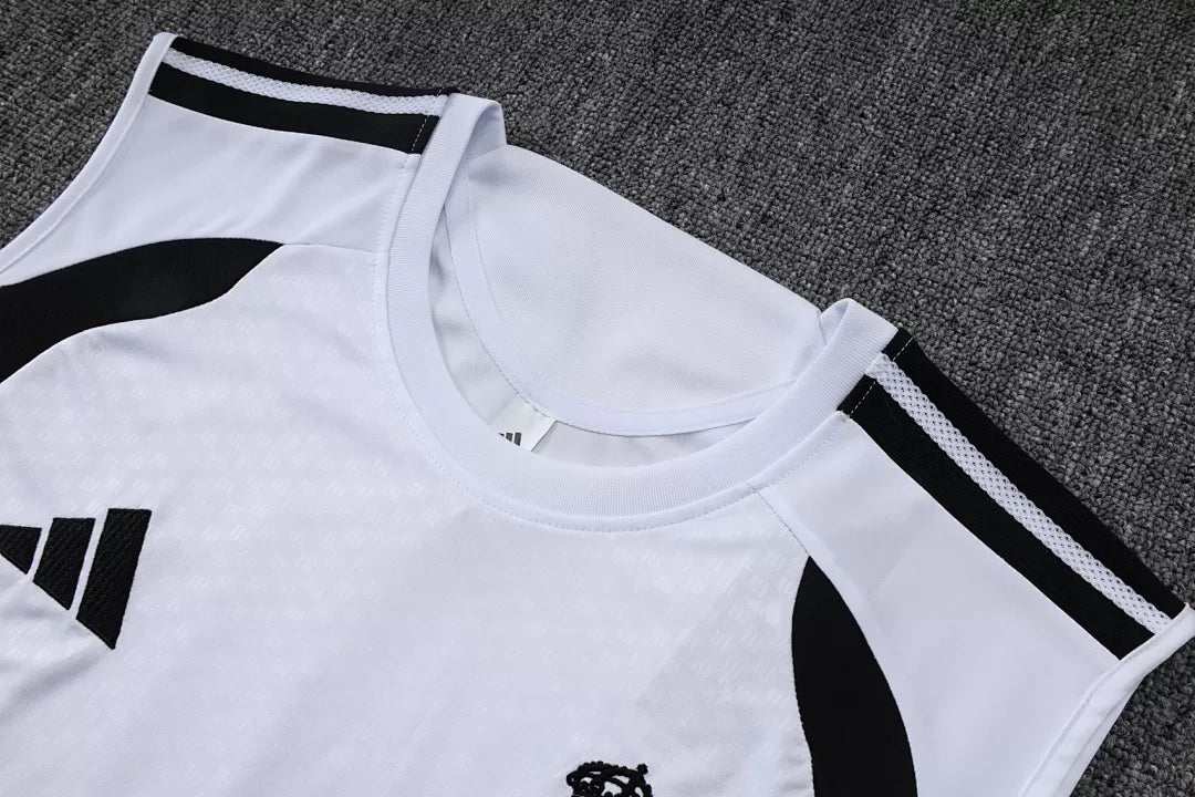 Completino Canottiera Real Madrid 26/27 Uomo Bianco | Kit Allenamento - CalcioVivo