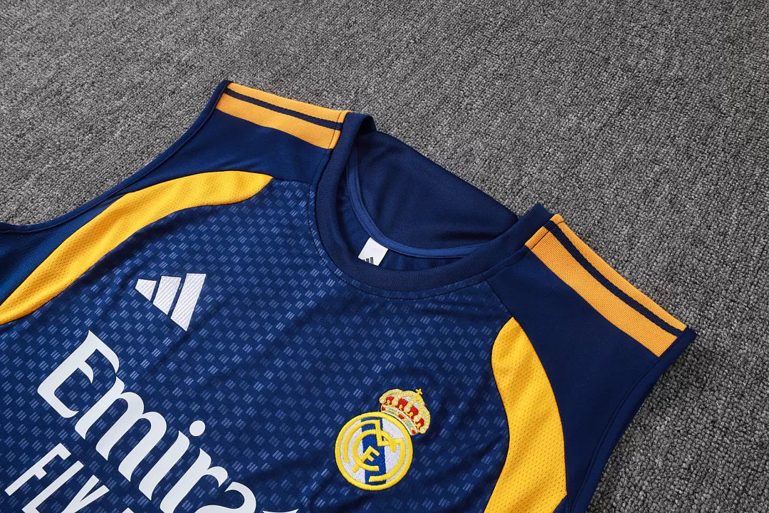 Completino Canottiera Real Madrid 26/27 Uomo Blu Navy | Kit Allenamento - CalcioVivo