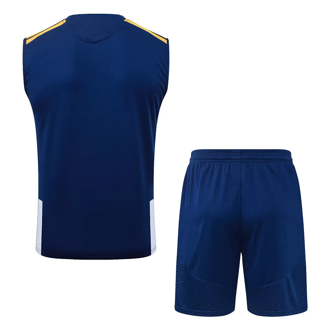 Completino Canottiera Real Madrid 26/27 Uomo Blu Navy | Kit Allenamento - CalcioVivo