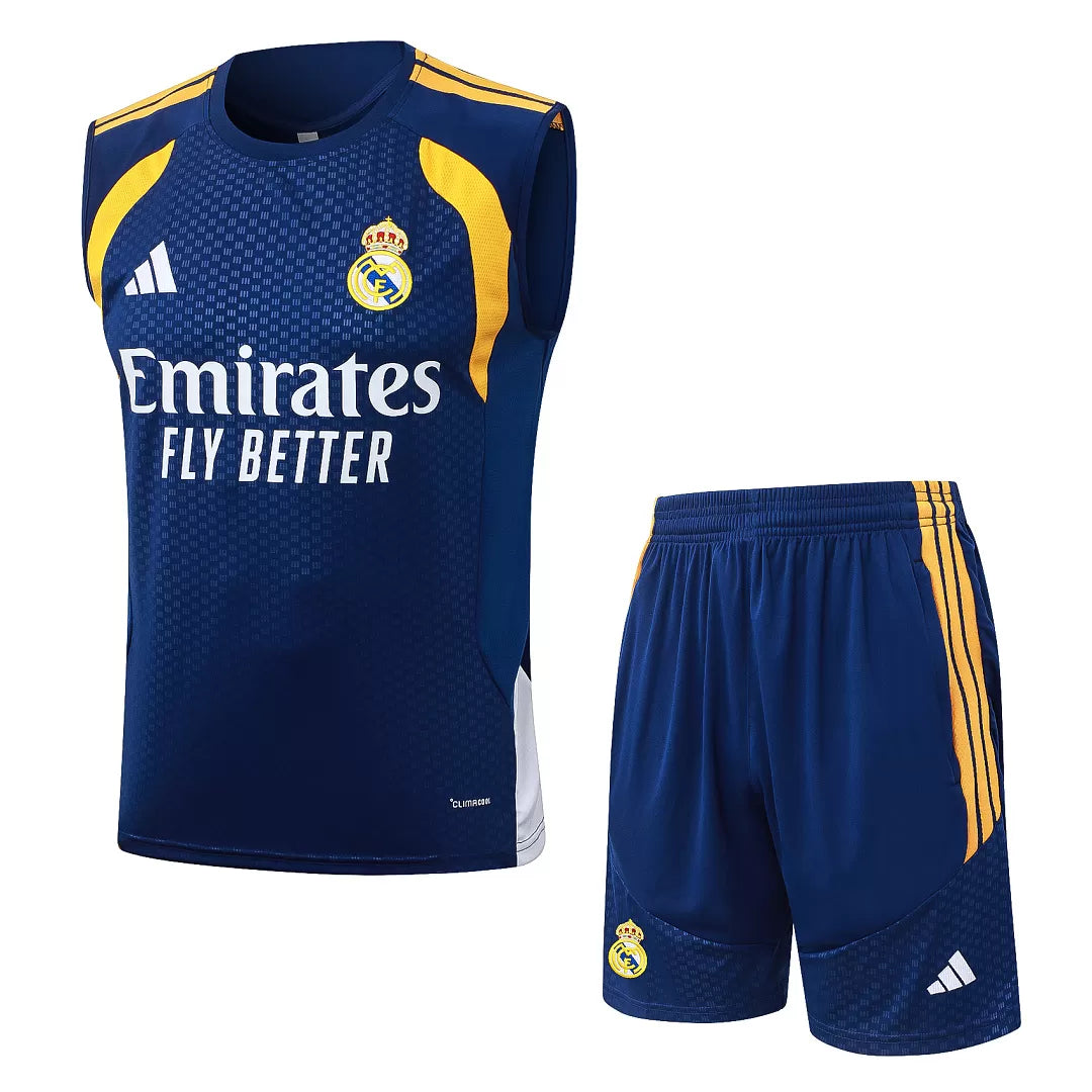 Completino Canottiera Real Madrid 26/27 Uomo Blu Navy | Kit Allenamento - CalcioVivo