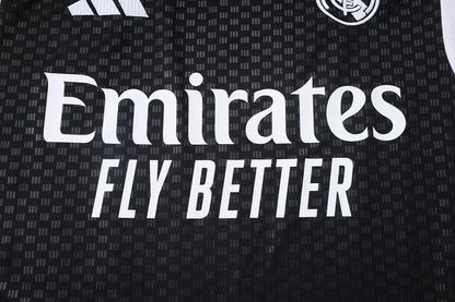 Completino Canottiera Real Madrid 26/27 Uomo Nero | Kit Allenamento - CalcioVivo
