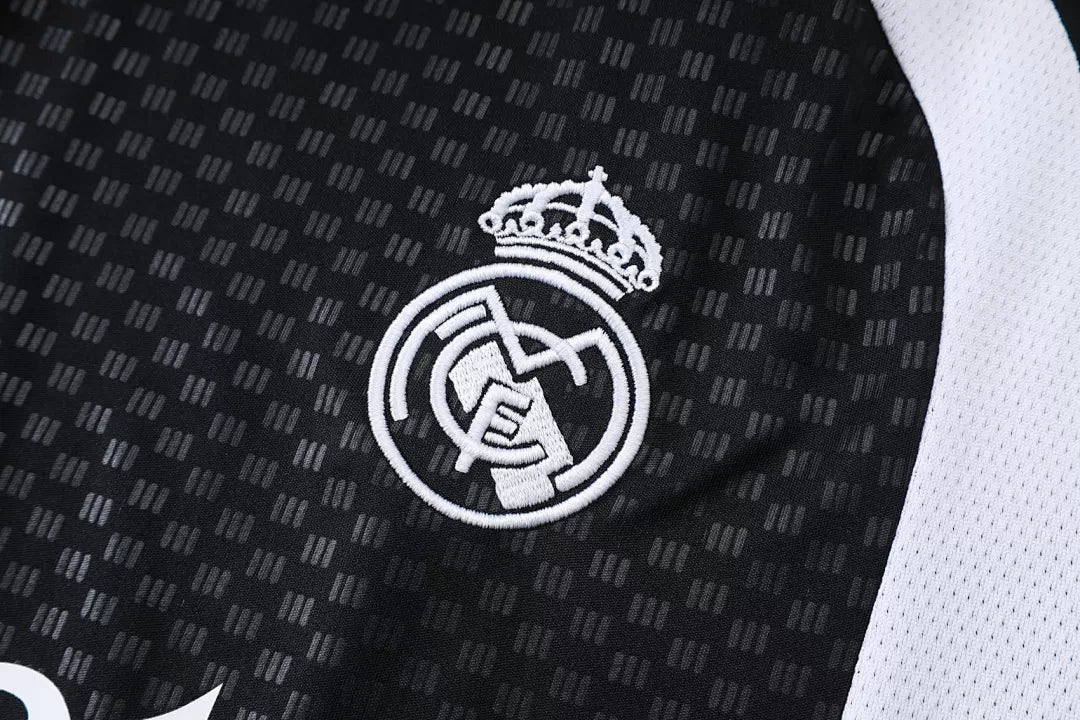 Completino Canottiera Real Madrid 26/27 Uomo Nero | Kit Allenamento - CalcioVivo
