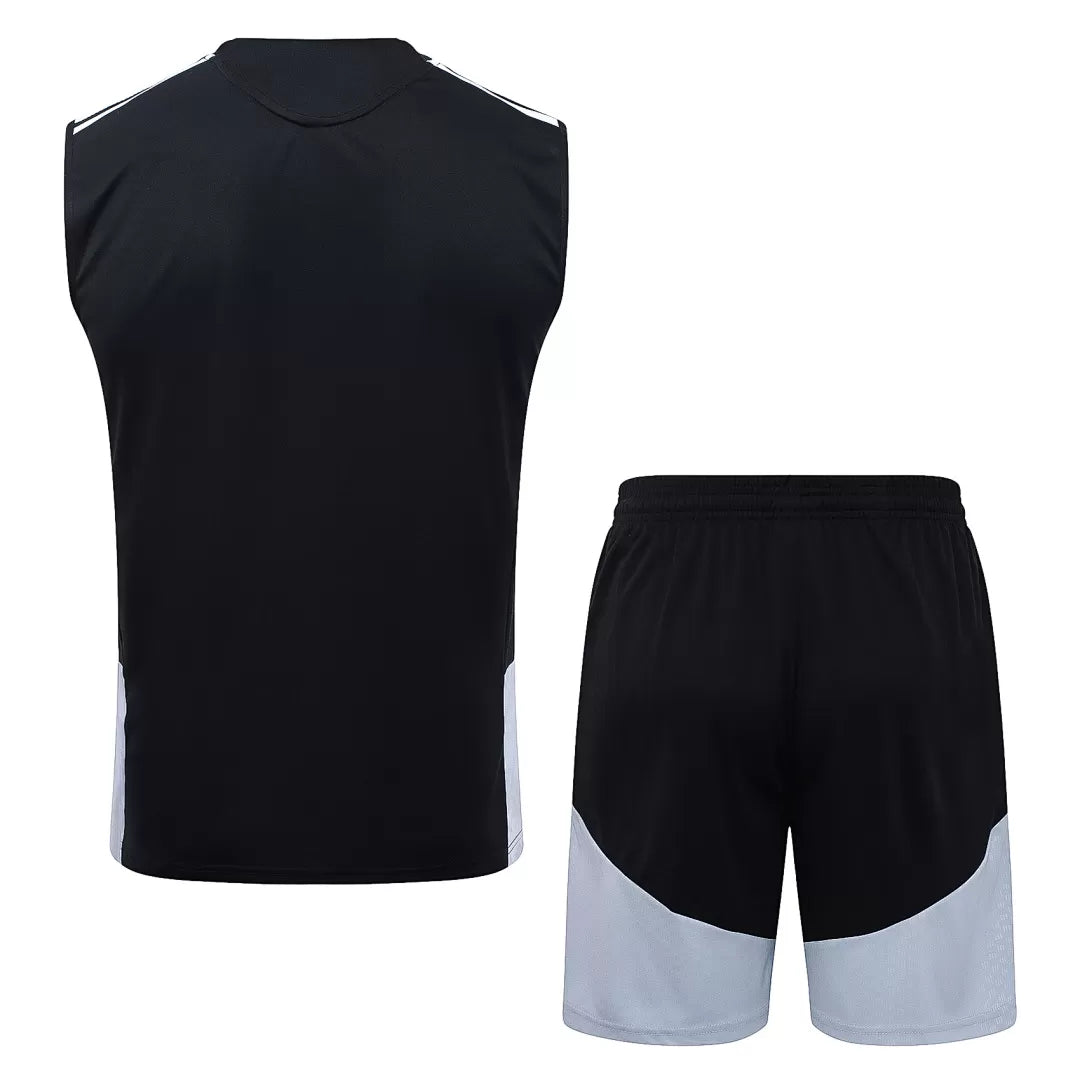 Completino Canottiera Real Madrid 26/27 Uomo Nero | Kit Allenamento - CalcioVivo