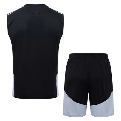 Completino Canottiera Real Madrid 26/27 Uomo Nero | Kit Allenamento - CalcioVivo
