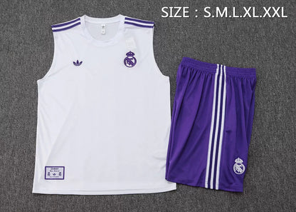 Completino Canottiera Real Madrid Icons 25/26 Uomo | Kit Allenamento - CalcioVivo