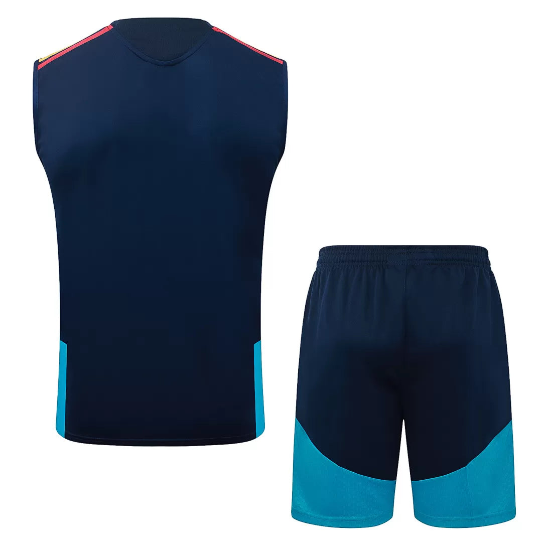 Completino Canottiera Spagna 26/27 Uomo Blu Navy | Kit Allenamento - CalcioVivo