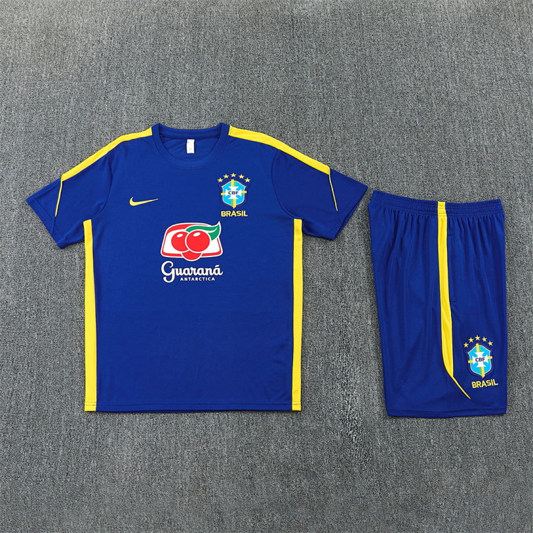 Completino Manica Corta Brasile 26/27 Uomo | Kit Allenamento - CalcioVivo