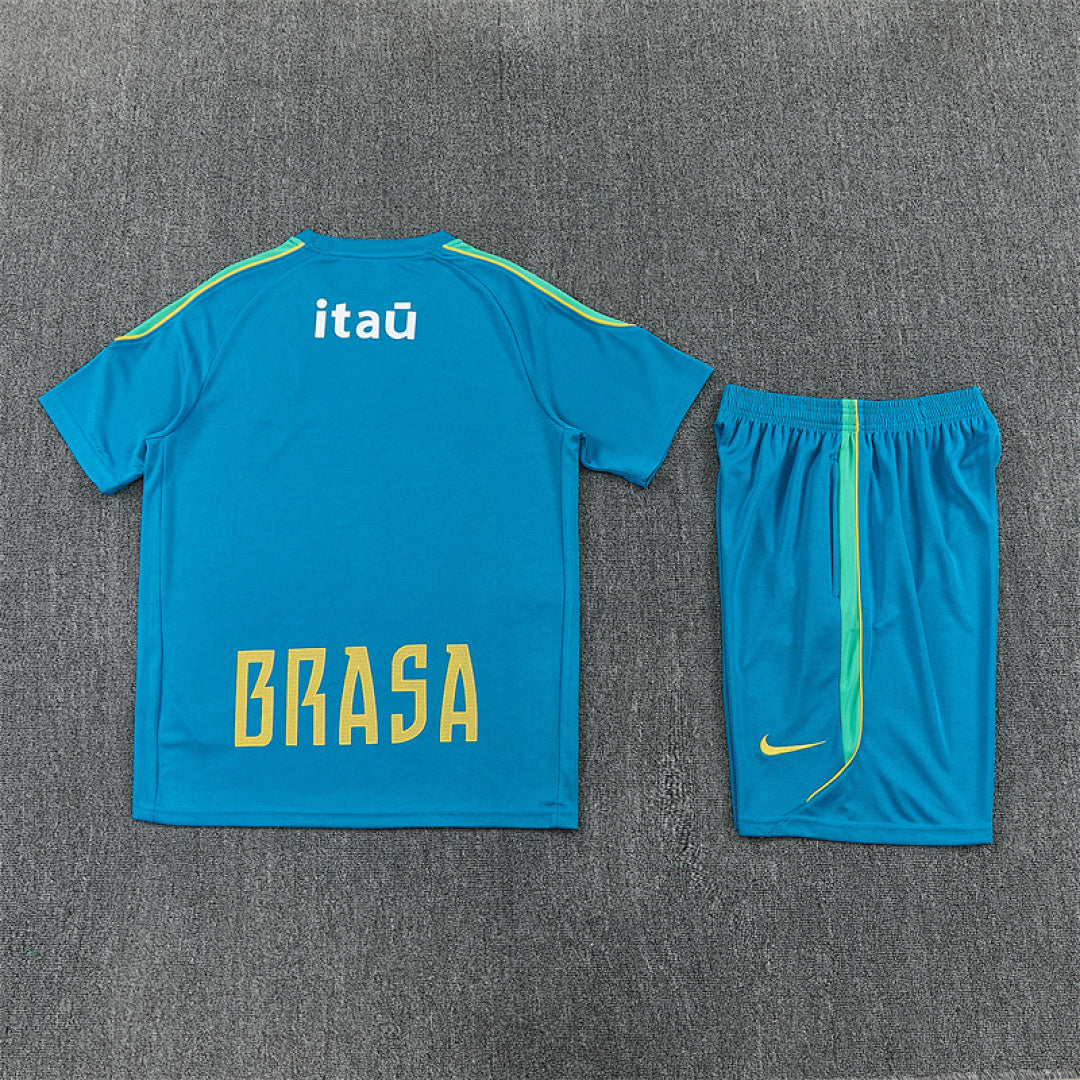 Completino Manica Corta Brasile 26/27 Uomo | Kit Allenamento - CalcioVivo